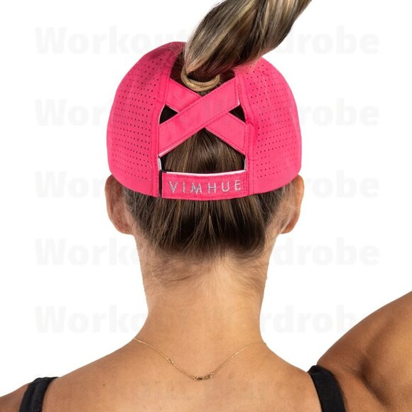 VimHue Women's X-Boyfriend Cap UPF 50+ (Hot Pink) - Picture 3 of 3